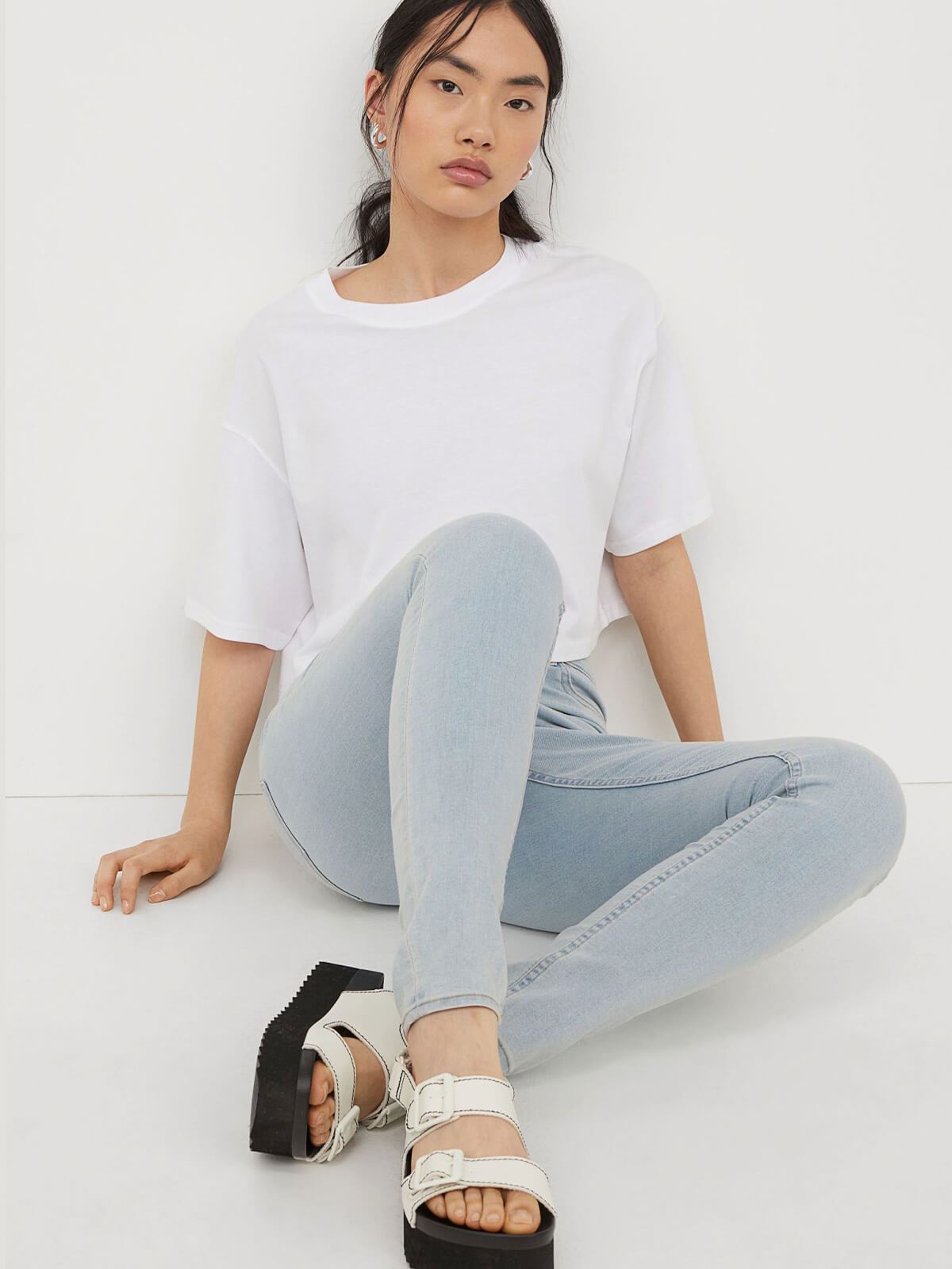 Relaxed Fit High Jeans
