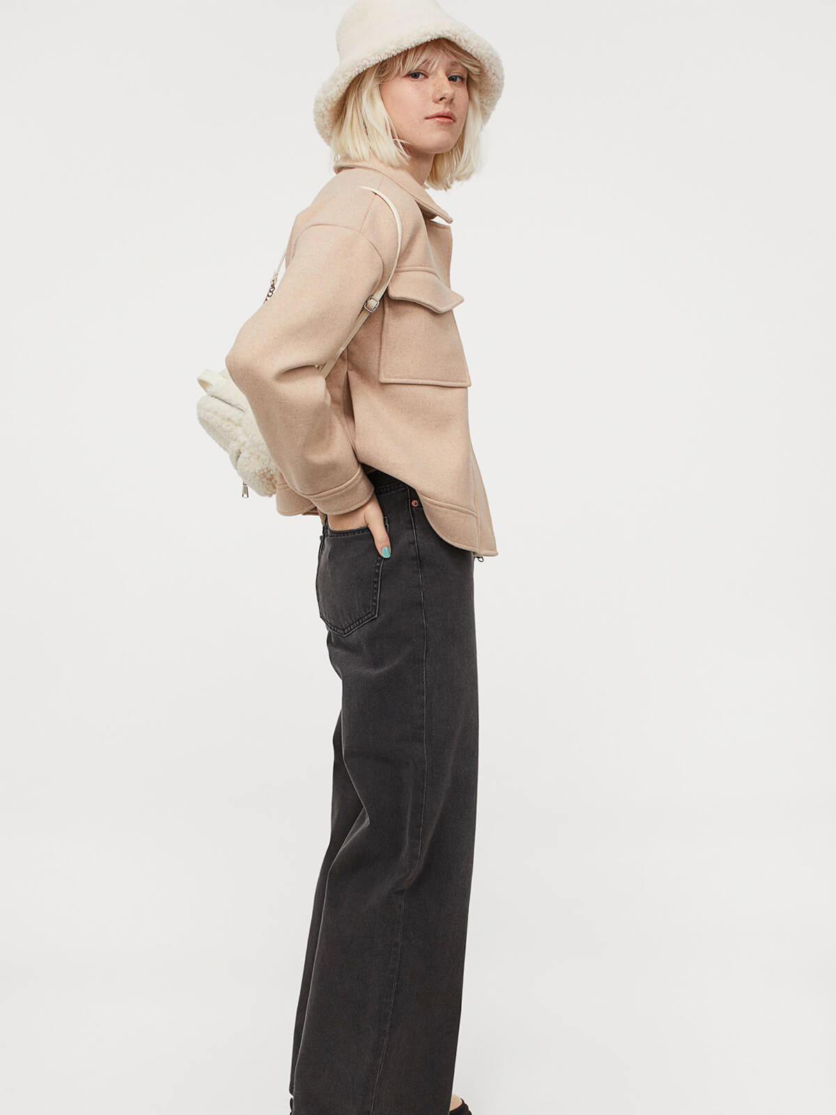 Wool-blend jacket