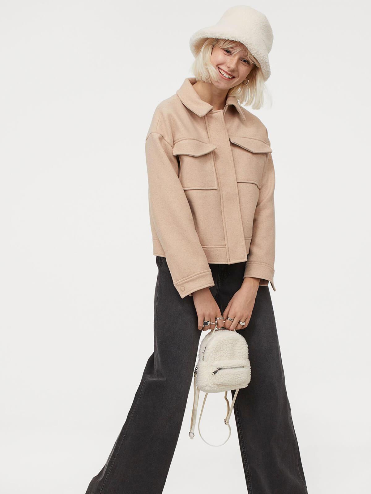 Wool-blend jacket