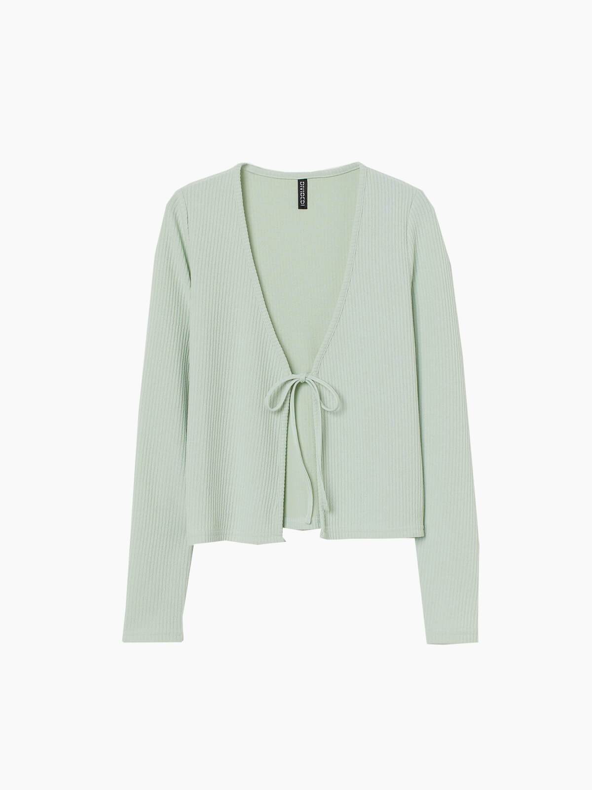 Ribbed cardigan