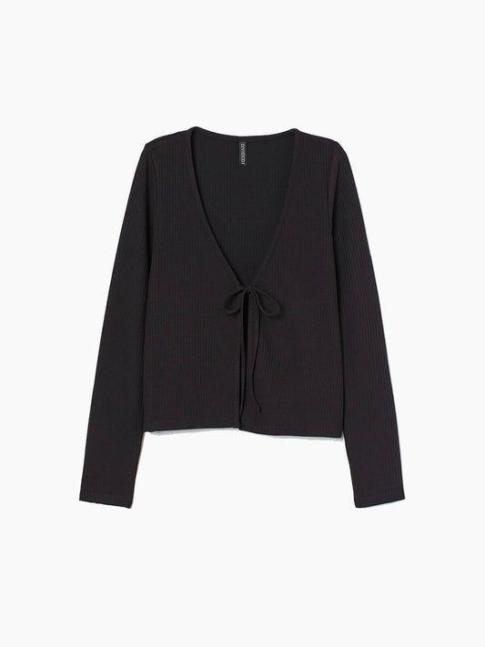 Ribbed cardigan