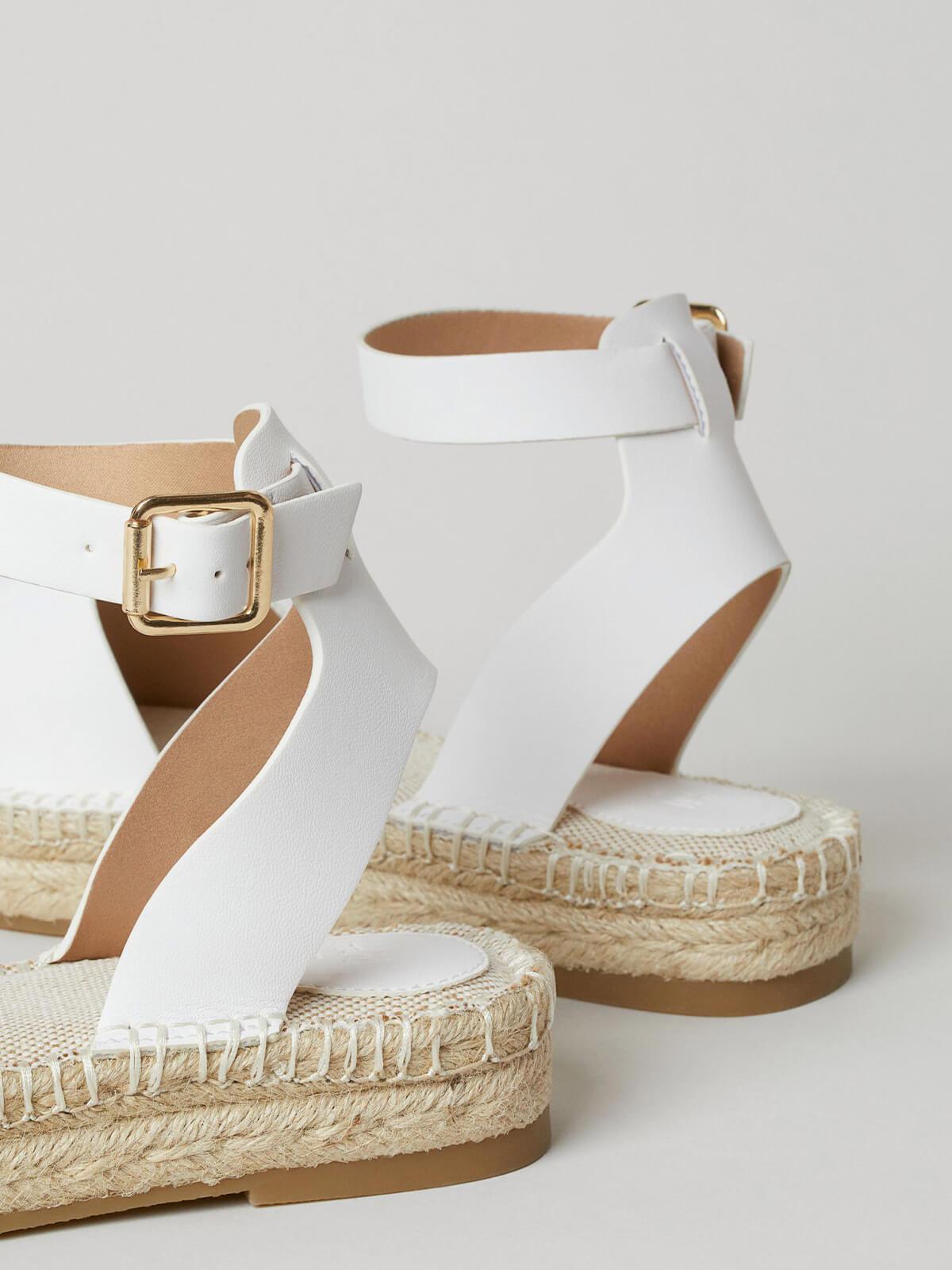 Platform espadrille sandals