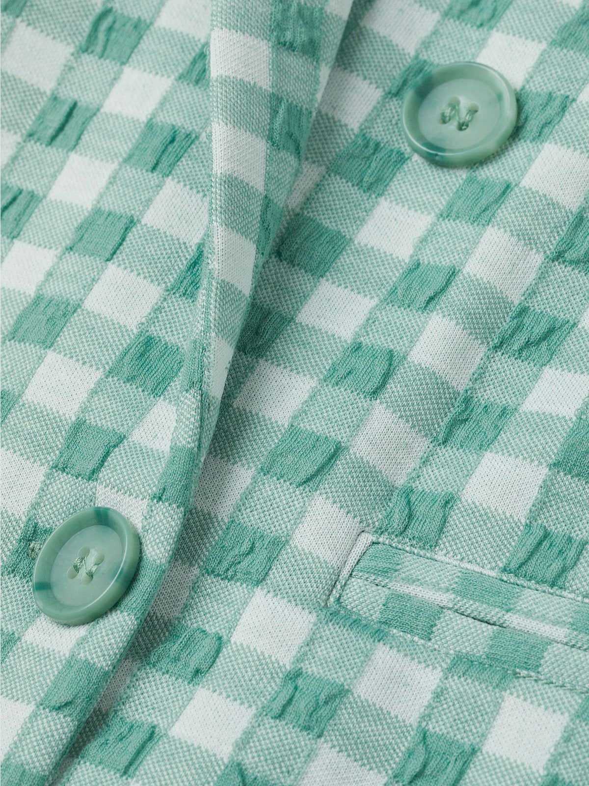 Linen Check Blazer